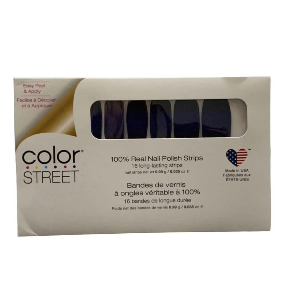 COLOR STREET (16) 100% Real Nail Polish Strips Color: MIDNIGHT SHIFT - Picture 2 of 6